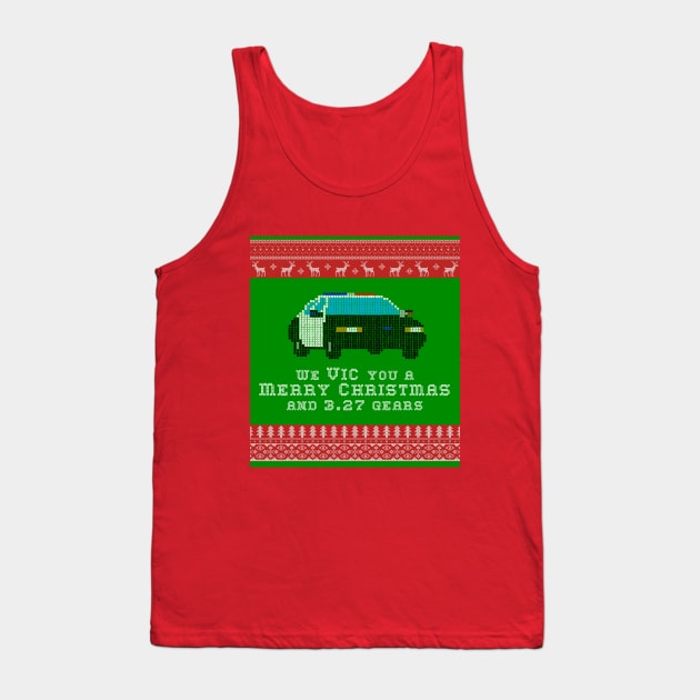 Crown Victoria Christmas Tank Top by CunninghamCreative